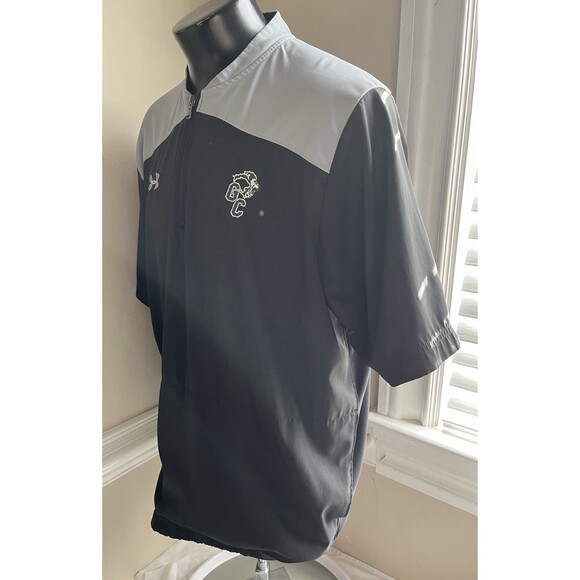 Under Armour 1/4 Zip Jacket Mens L Kangaroo Drawstring Guilford College Sports - Picture 4 of 15